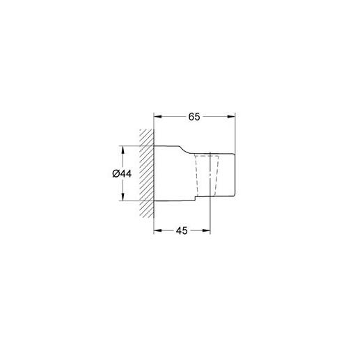 Abmessungen Grohe Relexa Wandbrausehalter