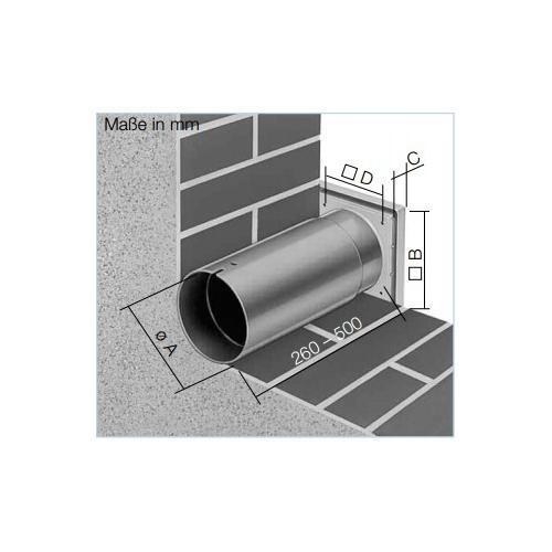 Wandeinbausatz für Kleinraumventilatoren